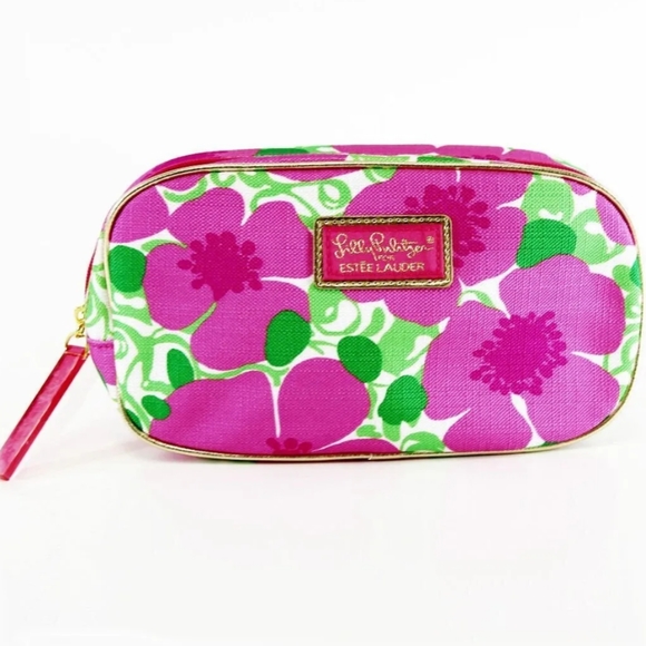 Lilly Pulitzer Handbags - NWOT LILLY PULITZER FOR ESTEE LAUDER Colab Fabric Cosmetic Makeup Travel Bag